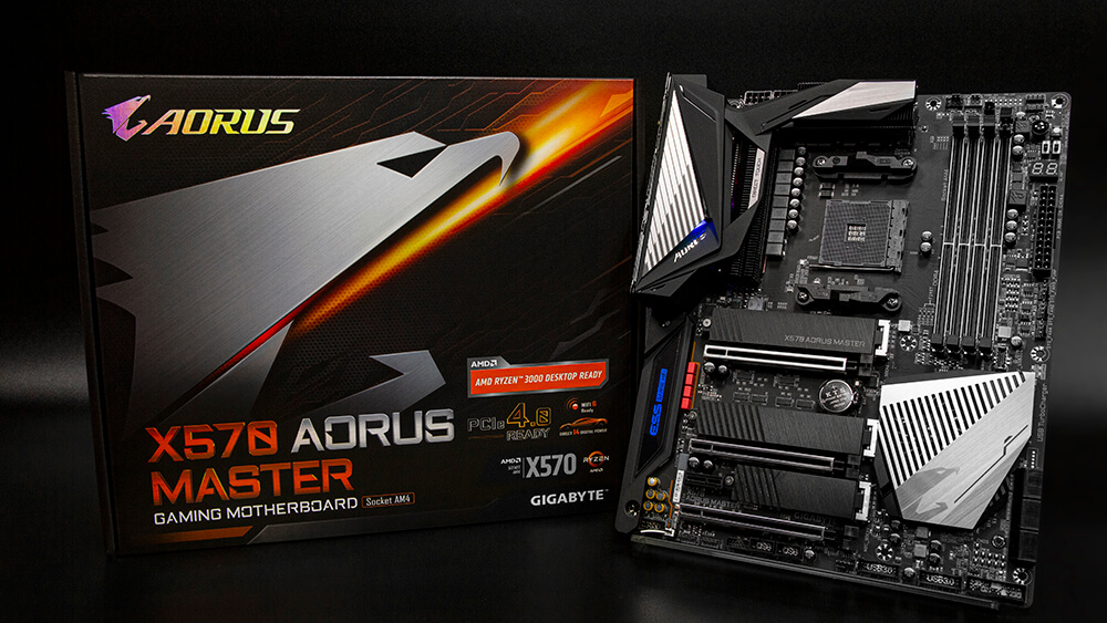 X570 AORUS MASTER features a stylish, advanced thermal design to ensure excellent performance!