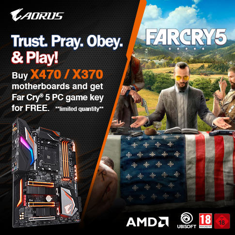 Buy selected AORUS Gaming motherboards and get Far Cry 5 PC game key for FREE*_Singapore