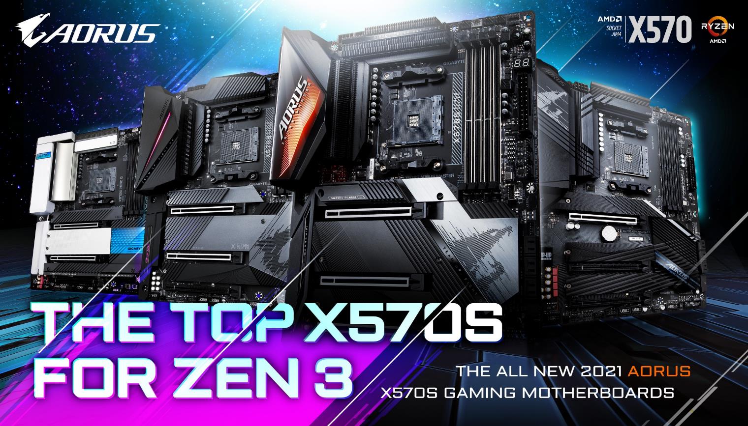 GIGABYTE Unleash AMD X570S Series Motherboards with Extreme Silent Cooling